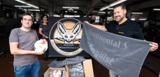 Spendenübergabe von Continental